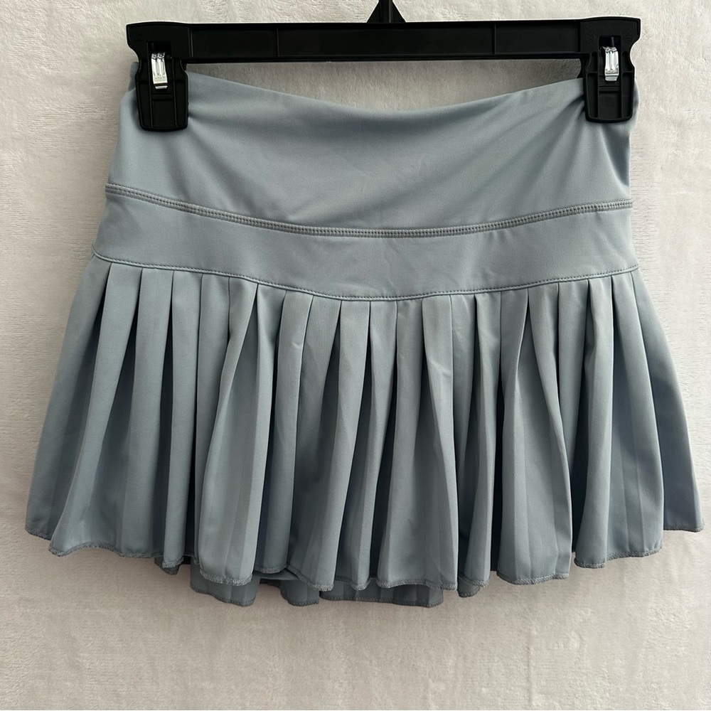 Goldhinge Light Blue Pleated Skirt